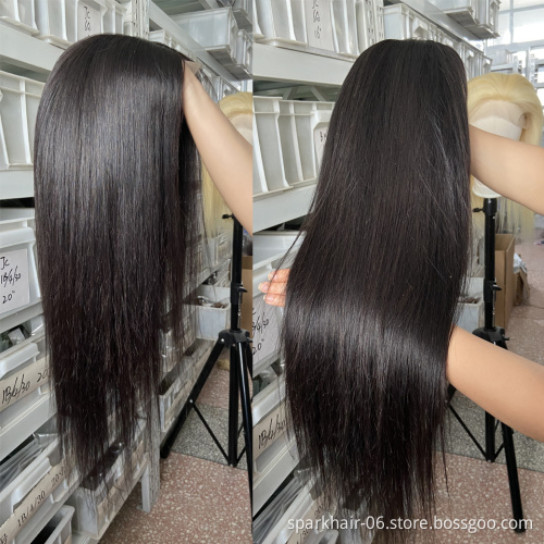 Brazilian Virgin Remy Hair Lace Wigs Pre-Plucked 13X4 150% Density Deep T Part Transparent Lace Frontal Human Hair Wigs